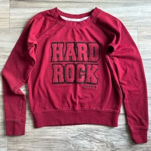 Women's Hard Rock Cafe Venice Dark Red Sweatshirt